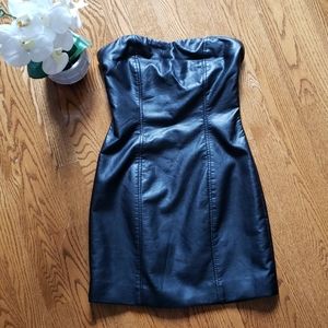 XXI faux leather dress